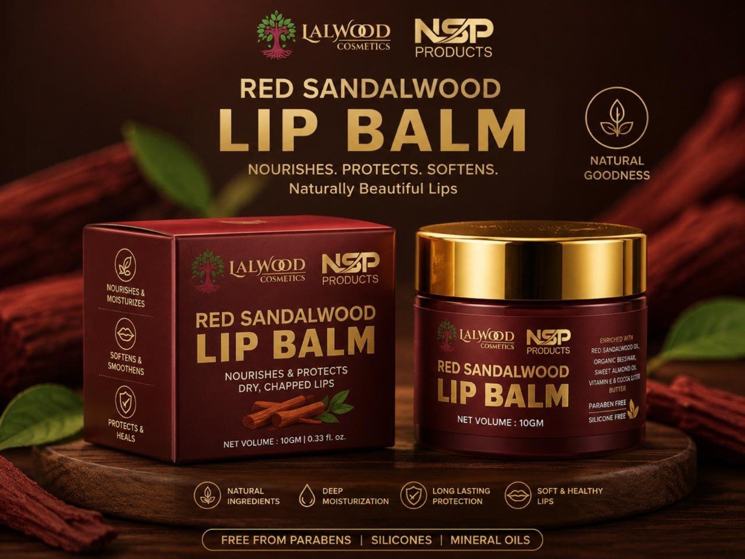 Red Sandalwood Lip Balm