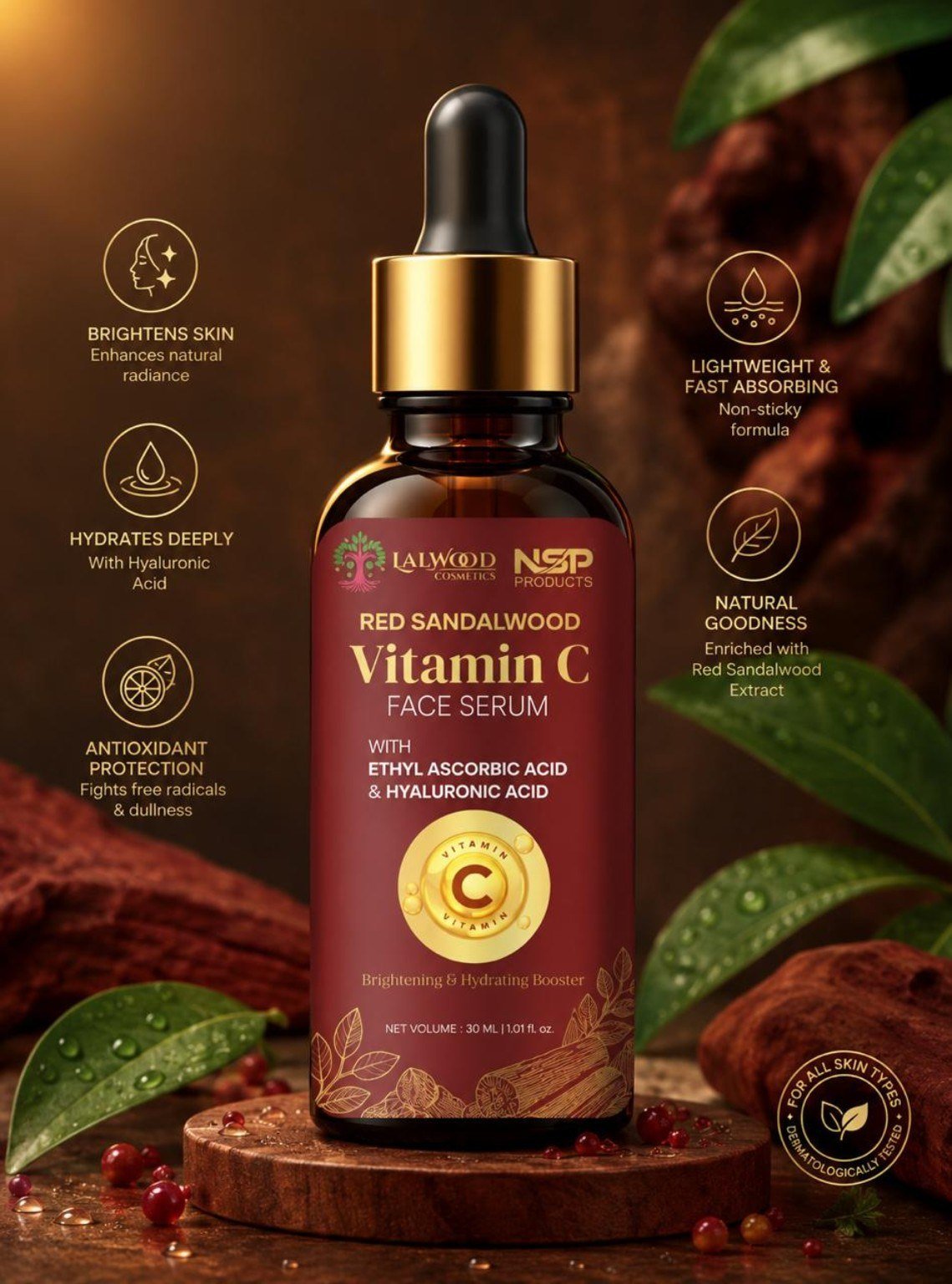 Red Sandalwood Vitamin C Face Serum