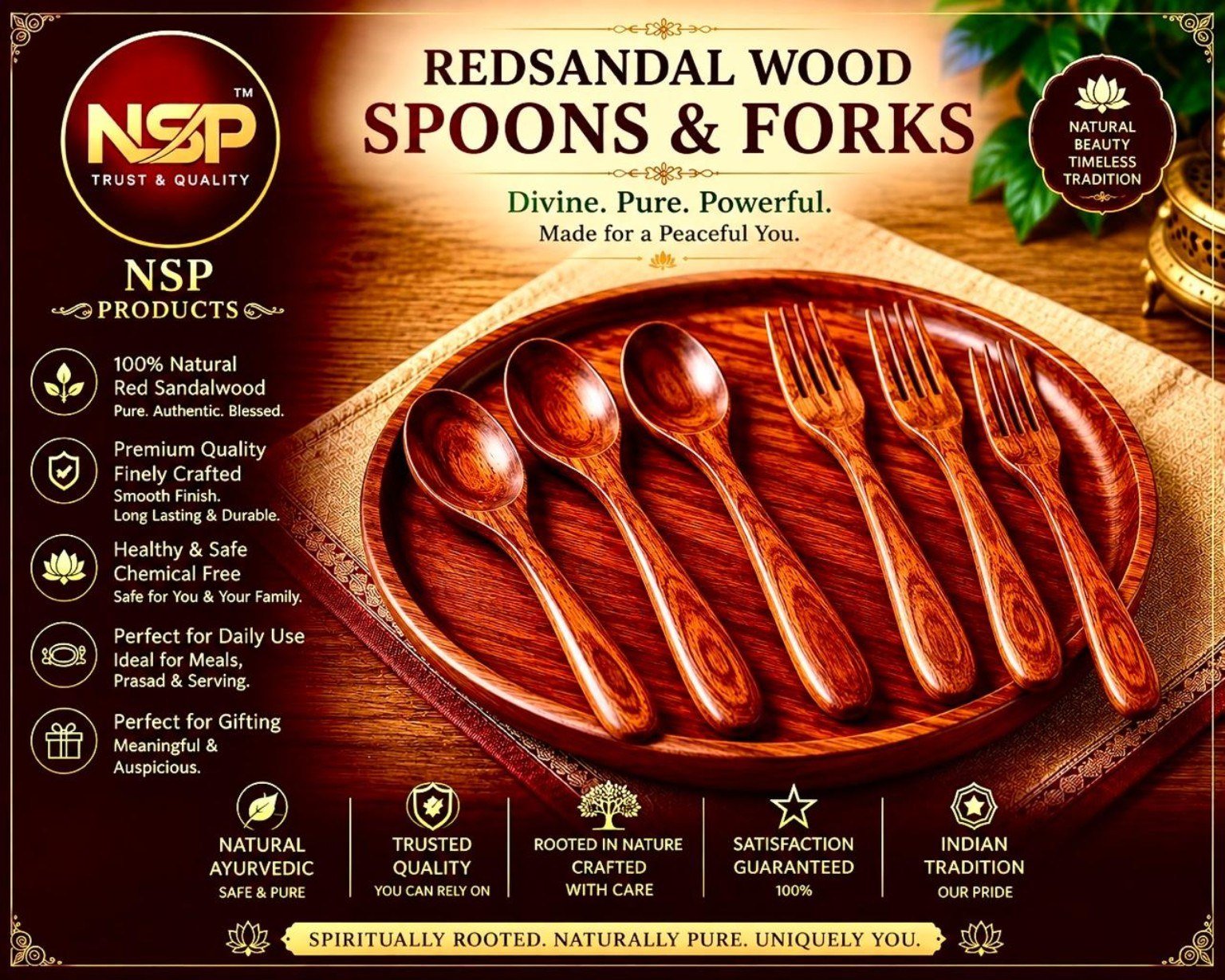 Redsandal Wood Spoons & Forks