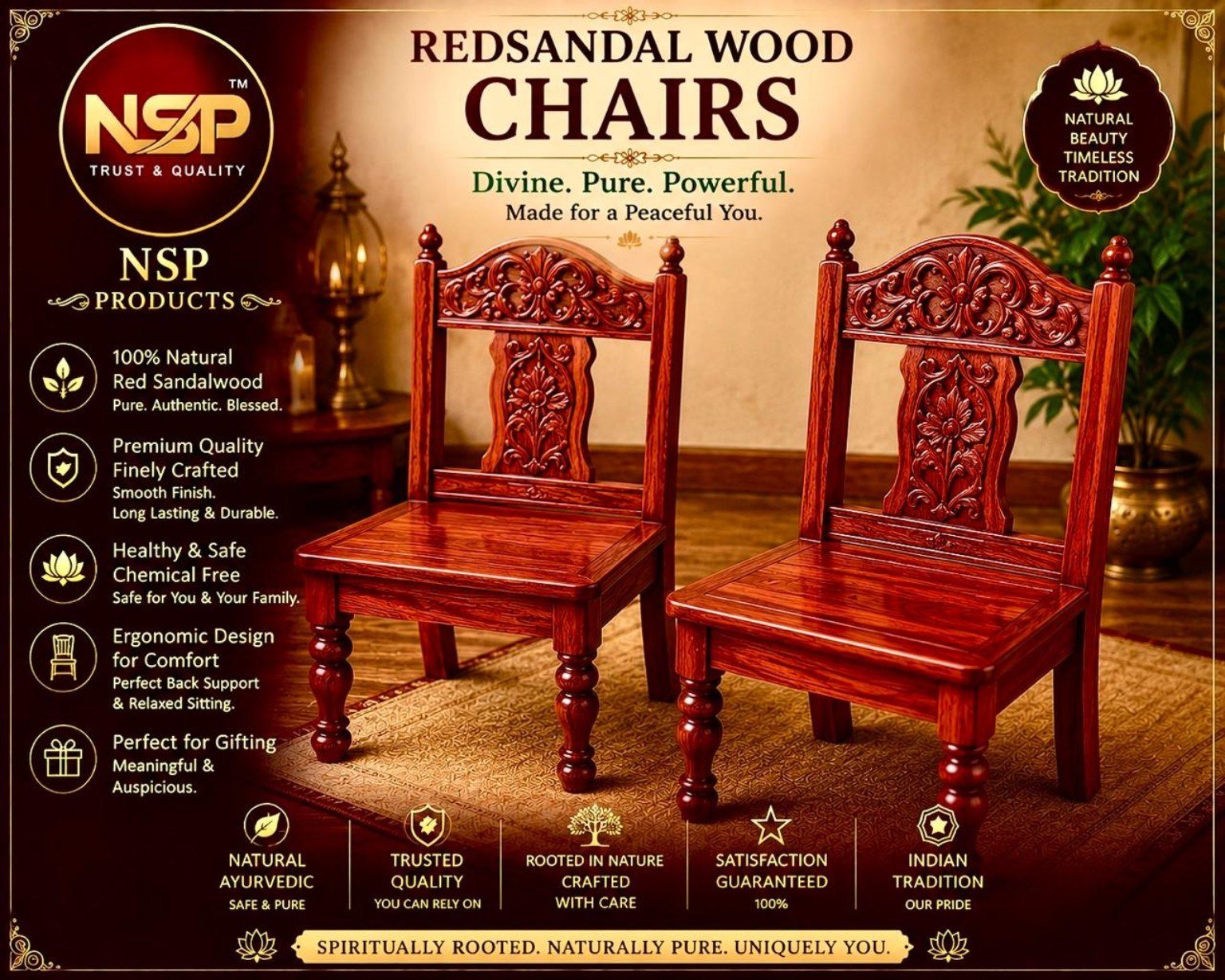 Redsandal Wood Chairs