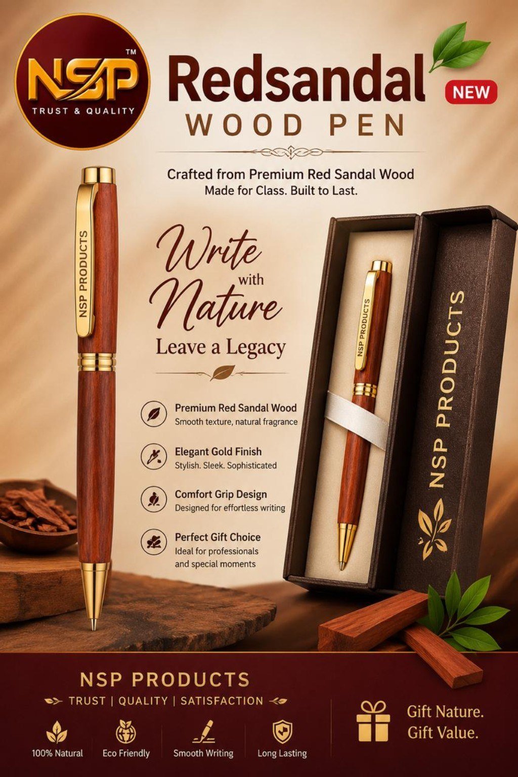 Redsandal Wood Pen
